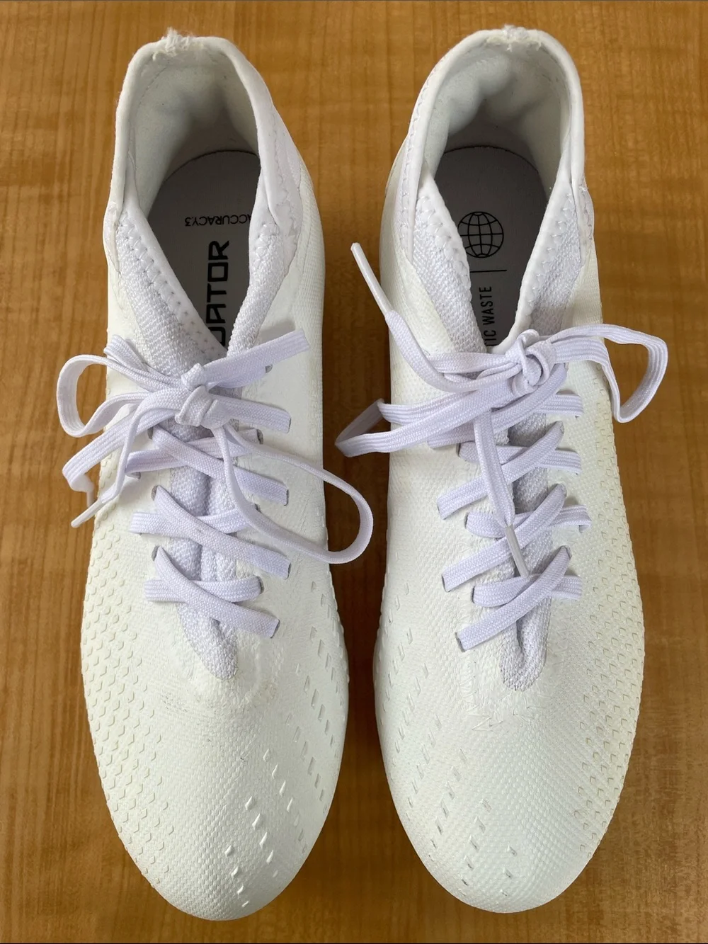 Adidas Predator Accuracy 3 White Lace Up Soccer Cleats Size 7 Mens Outdoor